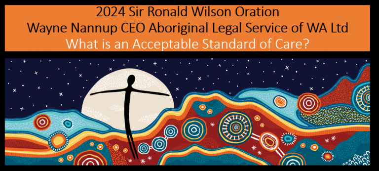 Sir Ronald Wilson Oration Series